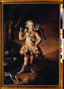 Porträt von Ivan Yakimov als Amor
