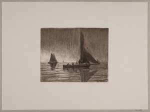 Regenwetter auf See