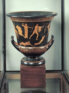 Attisch rotfiguriger Kalix-Krater, der den Tod der Niobiden darstellt, ca. 460-50 v. Chr.