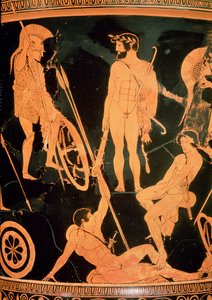 Herakles und griechische Helden (Detail) von Niobid Painter