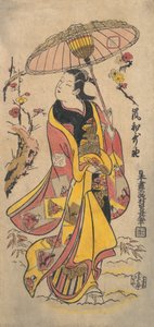 Der Schauspieler Arashi Wakano, ca. 1738 von Nishimura Shigenaga