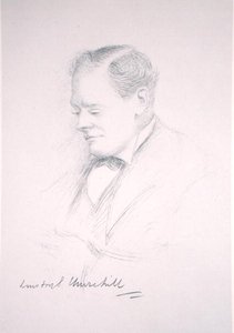Porträt von Winston Churchill