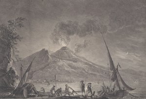 Ansicht des Vesuvs, wie er 1757 war, 1762