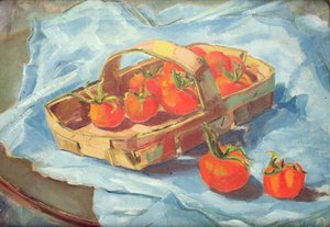 Korb mit Tomaten von Nora Summers