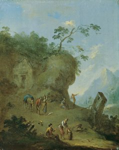 Hütte auf einer Waldhöhe von Norbert Grund