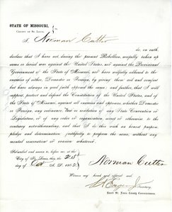 Loyalitätseid von Norman Cutter aus Missouri, County of St. Louis von Norman Cutter