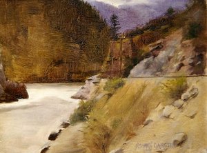 Hell Gate Canyon, Fraser River, Kanada (Öl)
