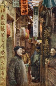 Eine Straße in Kanton, China von Norman Hardy
