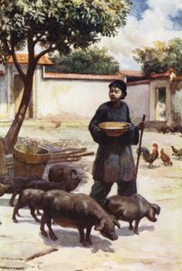 China: Ein Innenhof von Norman Hardy