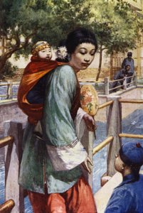 China: Mädchen und Baby von Norman Hardy