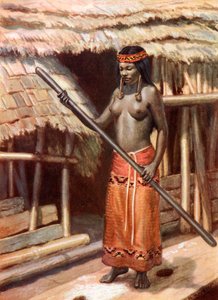 Kenyah-Kayan Mädchen: Sarawak, Borneo