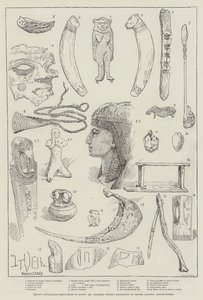Jüngste antiquarische Entdeckungen in Ägypten, Mr. Flinders Petries Ausstellung im Oxford Mansion, Oxford-Street