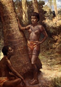 Frauen von Rennell Island (Polynesien)