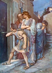 Dromio von Ephesus, "Lass meinen Meister herein!" Die Komödie der Irrungen – Akt III, Szene 1