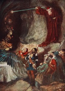 Das Fest verschwand, Der Sturm Akt III, Szene 3, Illustration aus 