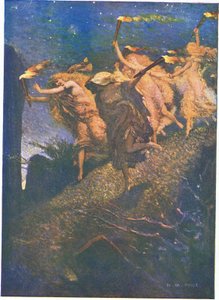 Erste Walpurgisnacht: "Durch die Dunkelheit führen und folgen, hinein und hinaus aus jedem felsigen Hohlraum" von Norman Mills Price