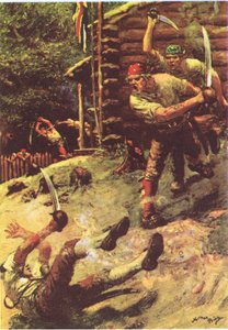 Ich stolperte und rollte kopfüber, aus Die Schatzinsel, veröffentlicht von MacDonald 1947 von Norman Mills Price