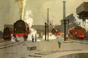 Camden Town Lokschuppen, ca. 1935 von Norman Wilkinson