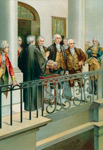 George Washington legt den Amtseid als Präsident ab