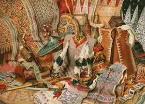Indonesische Kultur: Stoffe und Waffen der Malaien von North American