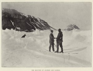 Das Treffen von Jackson und Nansen (s/w Foto) von Norwegian Photographer