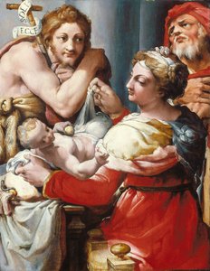 Die Heilige Familie mit Johannes dem Täufer von Nosadella (d.1571)