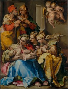 Heilige Familie mit den Heiligen Anna, Katharina von Alexandrien und Maria Magdalena