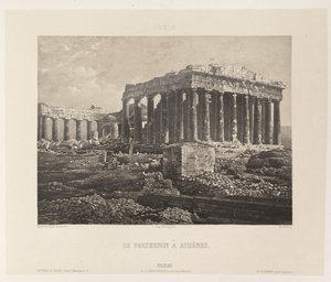 Griechenland. Der Parthenon in Athen von Nöel Marie Paymal Lerebours