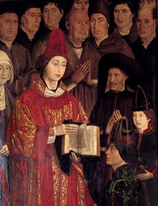 Polyptychon des Heiligen Vinzenz. Porträt von Heiligen Vinzenz und Heinrich dem Seefahrer (1394-1460), Prinz von Portugal von Nuno Goncalves or Gonzalvez
