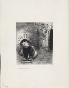 Eine lange Puppe, die Farbe des Blutes, Platte 2 von 6 von Odilon Redon