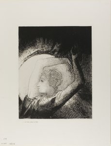 Eine Frau bekleidet mit der Sonne, Platte 6 von 12 von Odilon Redon
