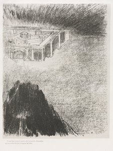 Und ich, Johannes, sah die heilige Stadt, das neue Jerusalem, von Gott aus dem Himmel herabkommen von Odilon Redon