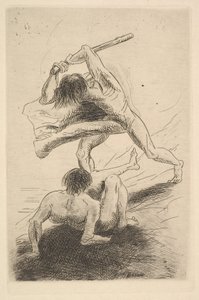 Kain und Abel, 1886 von Odilon Redon