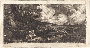 Galoppierender Reiter von Odilon Redon