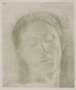 Geschlossene Augen von Odilon Redon