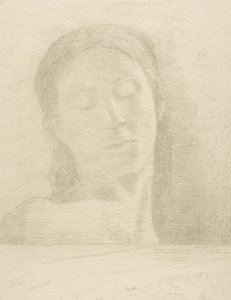 Geschlossene Augen von Odilon Redon