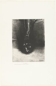 Die Sciapoden: den Kopf so tief wie möglich halten, das ist das Geheimnis des Glücks von Odilon Redon