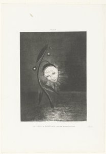 Die Sumpfblume, ein menschlicher und trauriger Kopf von Odilon Redon