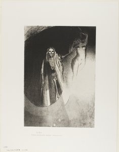 Tod: "Ich bin es, der dich ernst macht; lass uns einander umarmen", Platte 20 von 24 von Odilon Redon