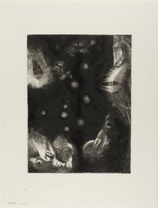 Verschiedene Völker bewohnen die Länder des Ozeans, Tafel 23 von 24 von Odilon Redon