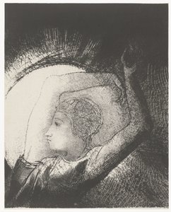 Eine Frau bekleidet mit der Sonne von Odilon Redon