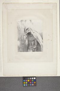 Sie zieht aus ihrer Brust einen ganz schwarzen Schwamm... von Odilon Redon