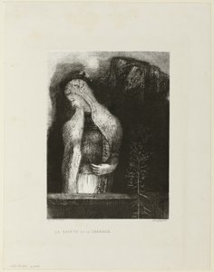 Heilige Frau und Distel