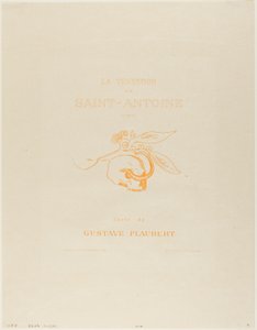 Frontispiz/Titelblatt für die Versuchung des Heiligen Antonius von Odilon Redon