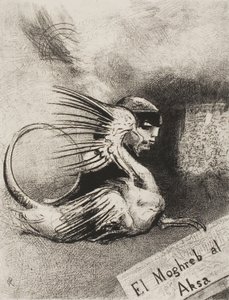 Frontispiz für El Moghreb al Aksa von Edmond Picard von Odilon Redon