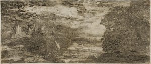 Reiter unter einem stürmischen Himmel von Odilon Redon