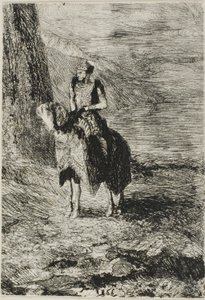 Reiter wartet