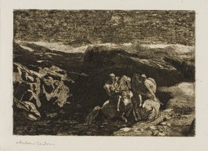 Reiter im Kampf