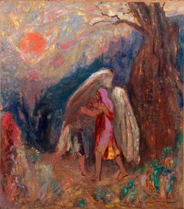 Jakob und der Engel von Odilon Redon