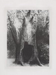 Ich habe mich in die Einsamkeit vertieft von Odilon Redon